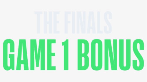 The Finals Game 1 Bonus    Src Https - Pattern, HD Png Download, Transparent PNG